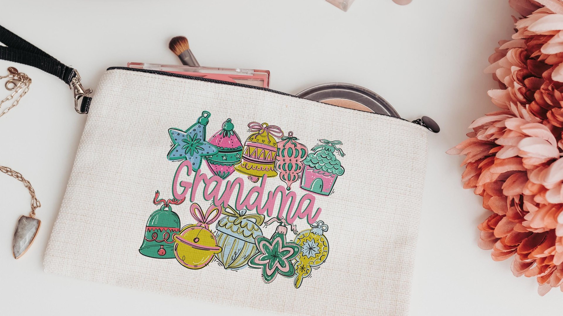 grandma tote bag for moms, grandma to be Christmas gifts for MIL, cute Christmas tote bags for grandma gifts from grandkids, grandma reveal