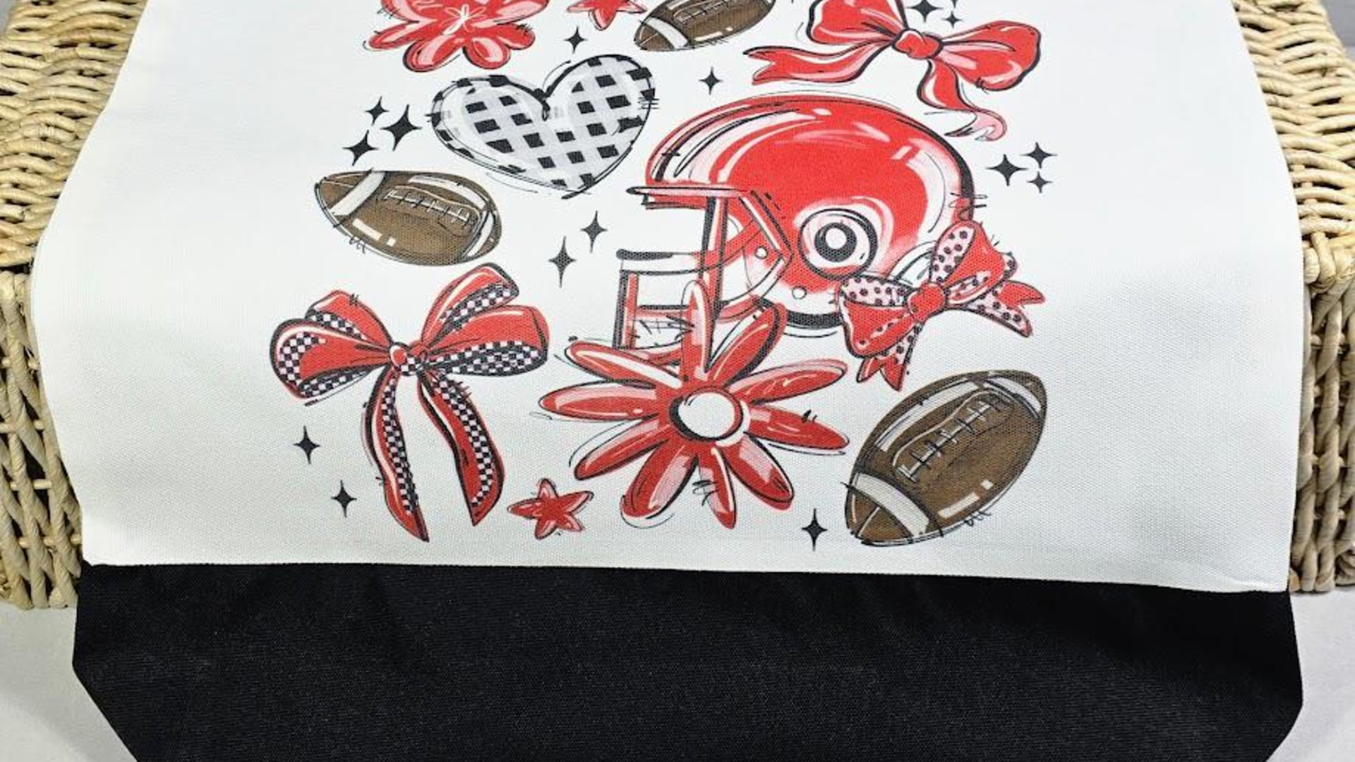 football coquette game day tote bag for women, purple school pride school spirit bags, trendy school supplies, back to school gifts for