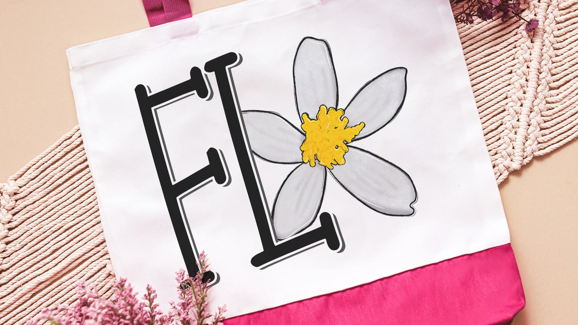 TX eclectic cute Texas tote bag for plant lovers, Texas Christmas gifts for gardeners, Texas state flower bluebonnet bag for gift, new