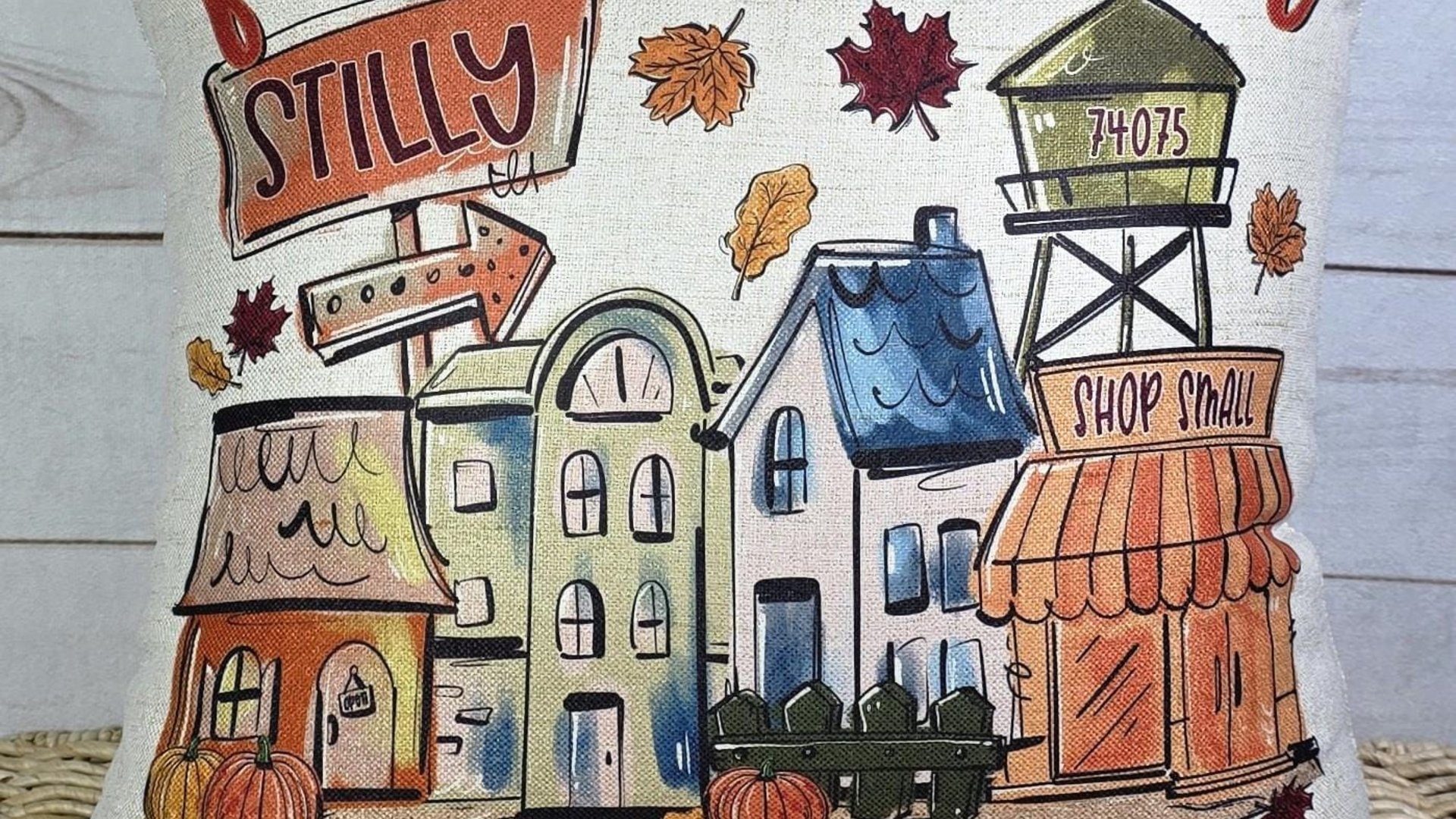 Personalized fall is better in a small town pillows