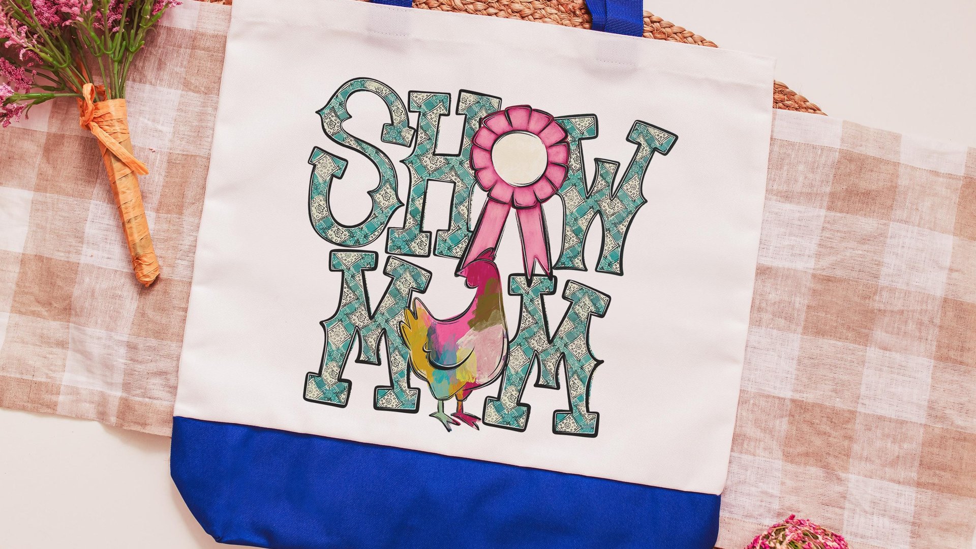 show mom chicken tote bags for women, raising chickens country girl gifts, farmers market bag for chicken mom, chicken Christmas gifts for