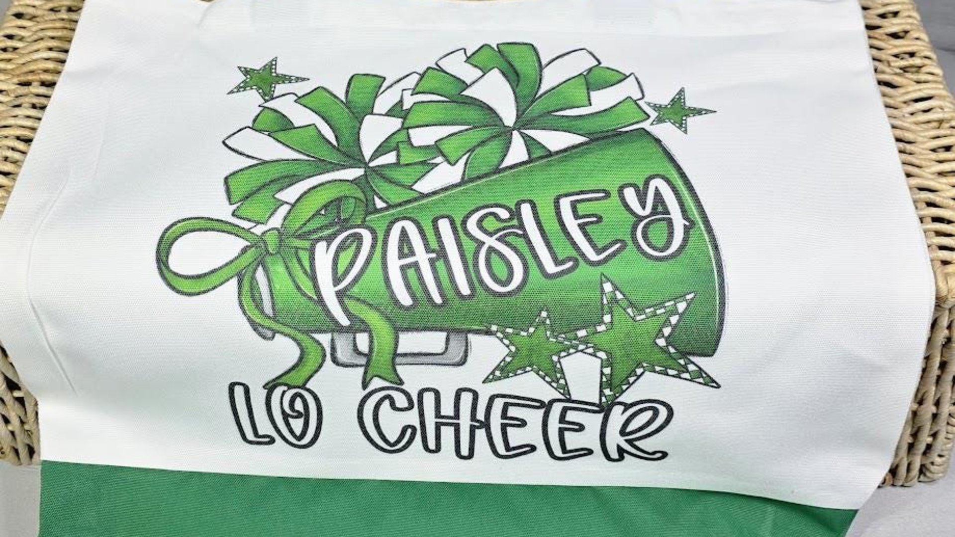 personalized cheer tote bag with name, maroon school pride cheer squad gifts, travel cheer bag for high school, cheerleader gifts from coach