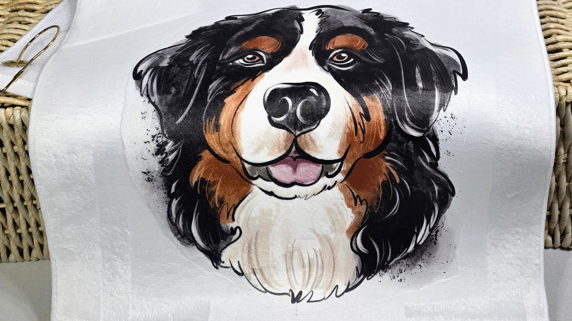 Bernese mountain dog golf towel Christmas gifts for golfers, golf stocking stuffers, golf bag towel dog lover gifts for adults, golfing gear
