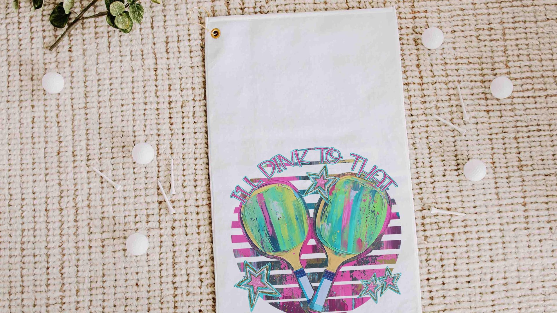 I'll dink to that pickleball towels for women, cute pickleball gifts for players, funny pickleball accessories, pickleball tournament gifts