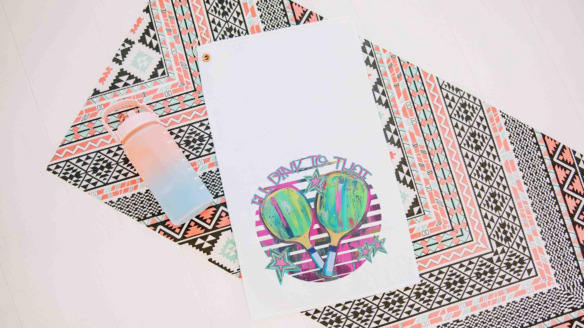 I'll dink to that pickleball towels for women, cute pickleball gifts for players, funny pickleball accessories, pickleball tournament gifts