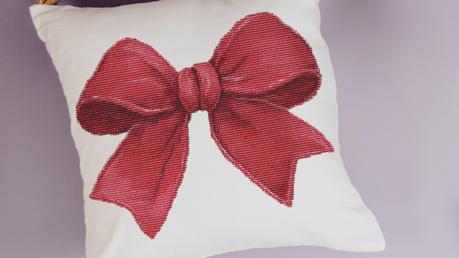 Red coquette bow decorative 
