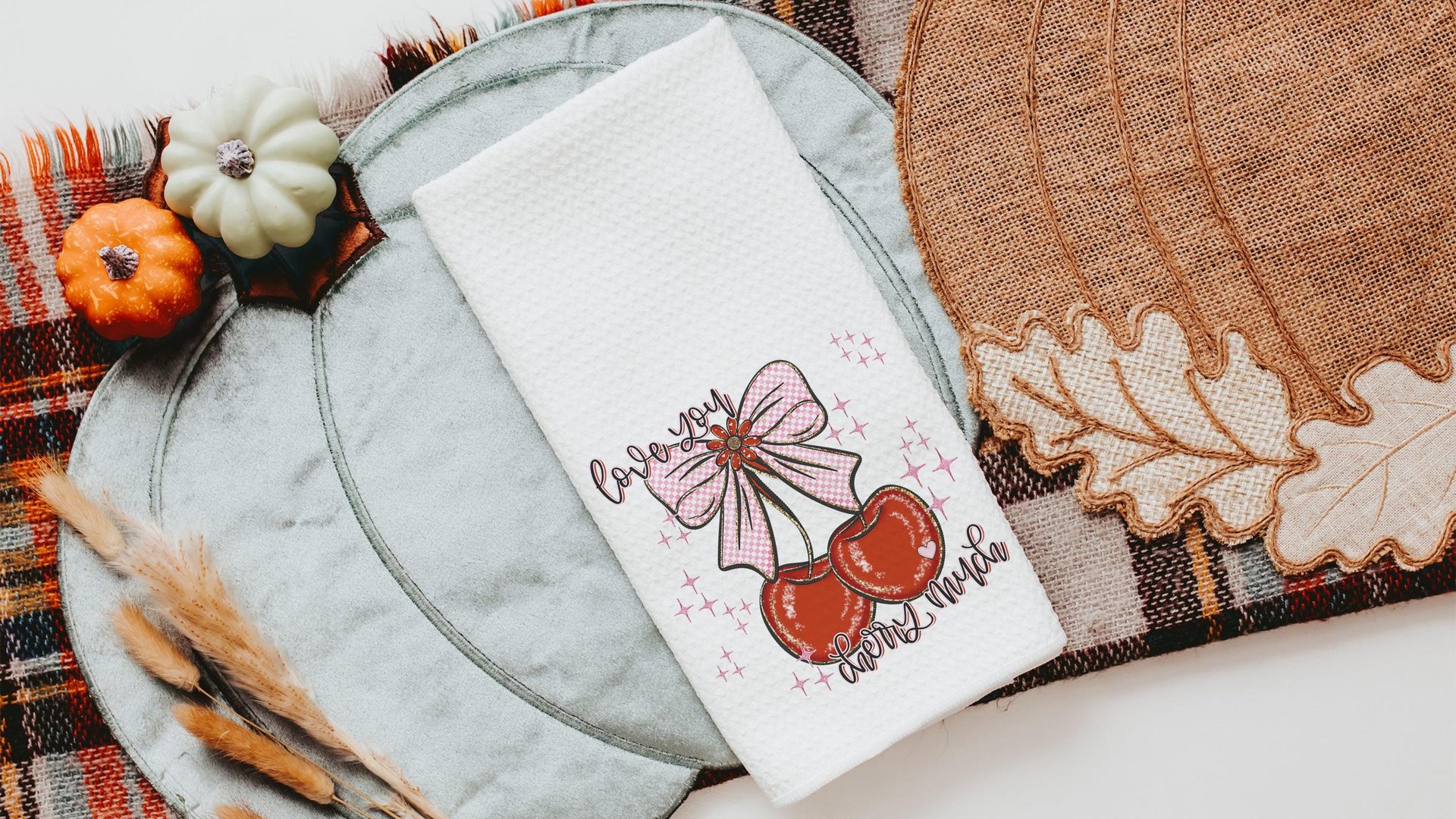 love you cherry much throw pillows for couch red cherry decor for room, Valentines Day decorative pillow covers 18x18, Galentines day gifts