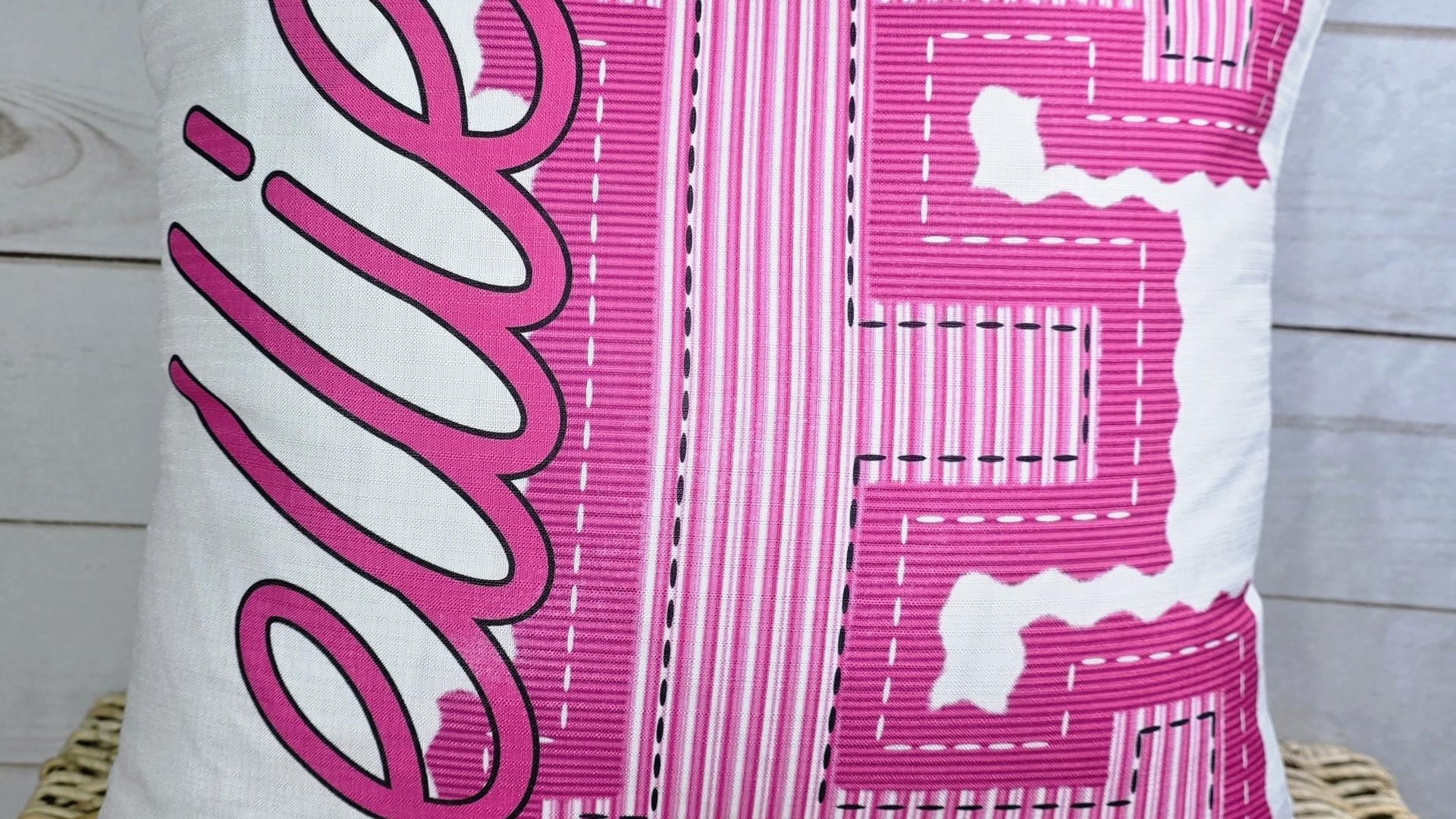 personalized dark turquoise seersucker pillow with name, teal dorm decor for girls, teenage girl gifts, Christmas gifts for college girls