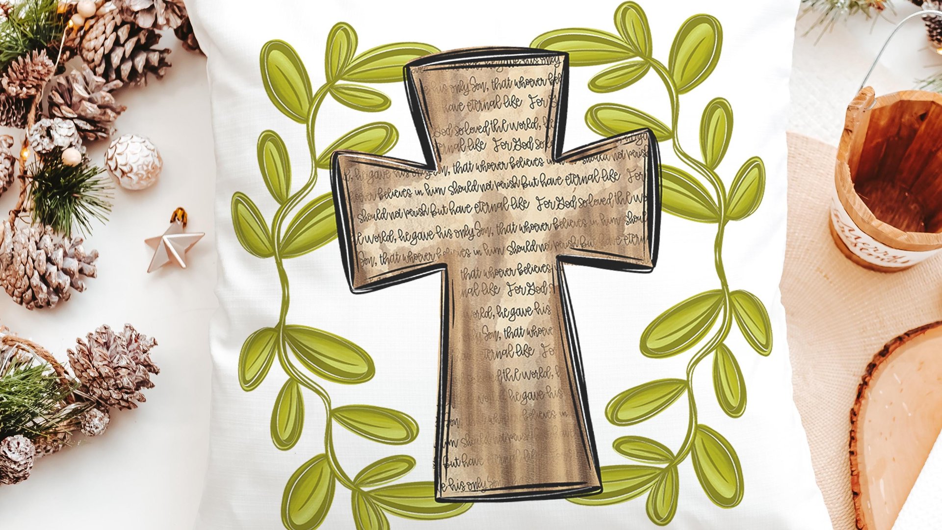 the heavens are roaring lion throw pillows for kids, John 3:16 Bible verse decorative pillows for couch, scripture nursery decor, Christian