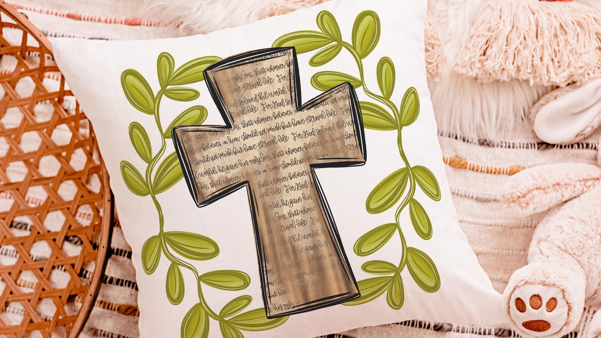 the Heavens are roaring lion throw pillows for couch unique Christian gifts for kids, religious nursery decor boy, baptism gift for grandson