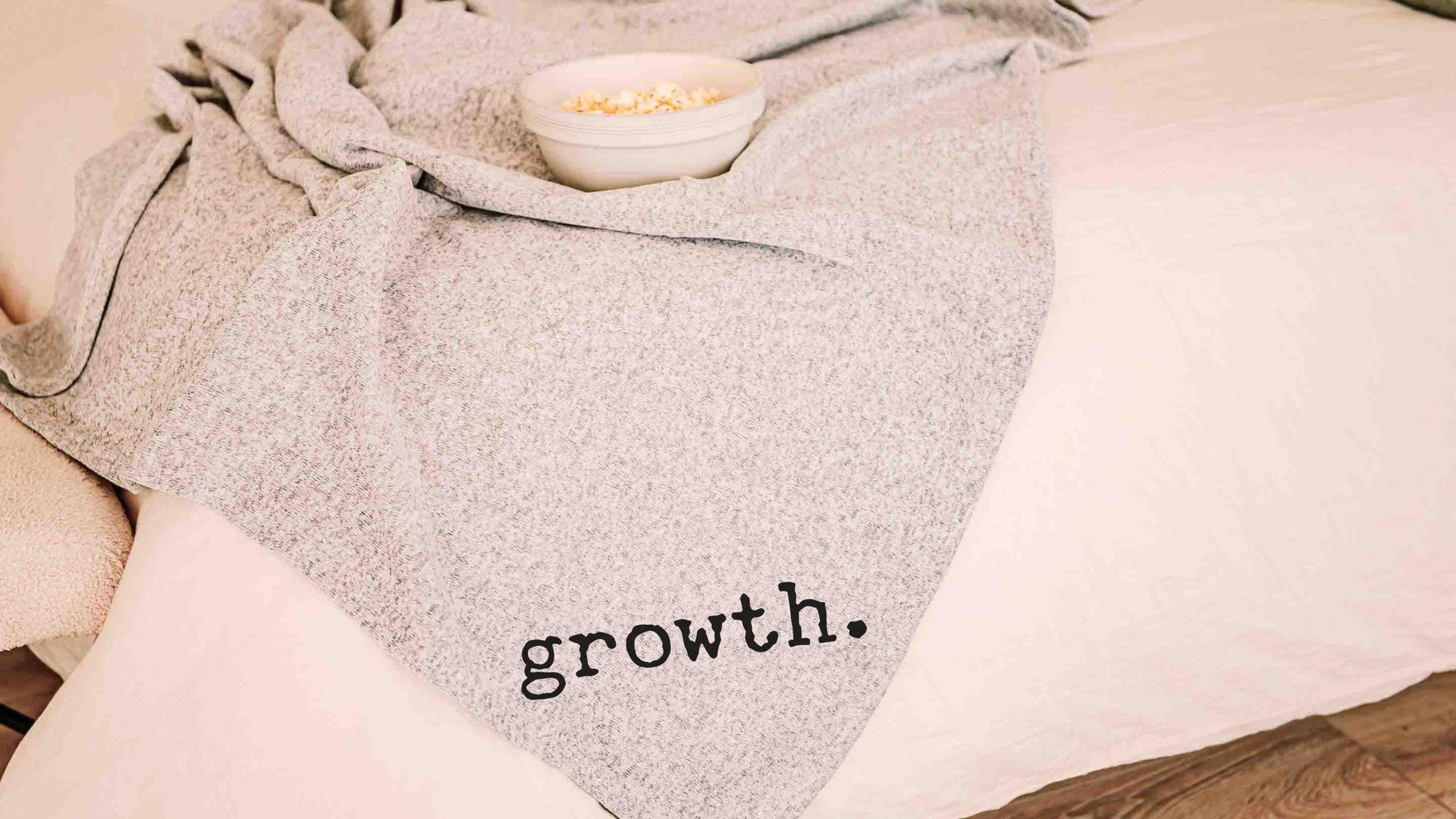 simplify life snuggle blanket 50x60 inches, cozy gifts for women, custom word of the year throw blankets for couch, mantra quote encouraging