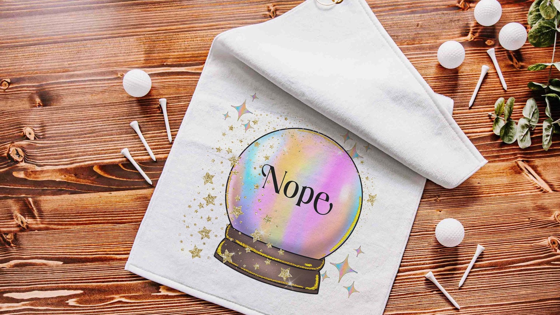 custom add a quote golf towel funny golf gifts for women, crystal ball bestie gifts for her, better not tell you golf accessories for teens