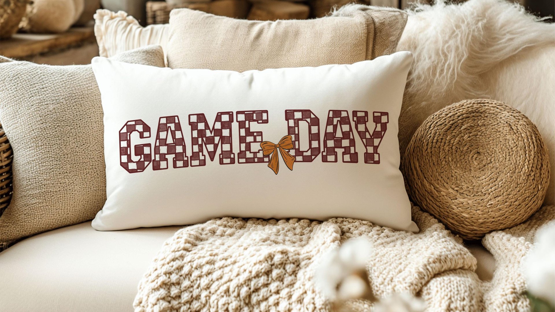 game day basketball throw pillows cute basketball gifts for girls basketball decor, carolina blue school spirit lumbar bed pillow for dorm