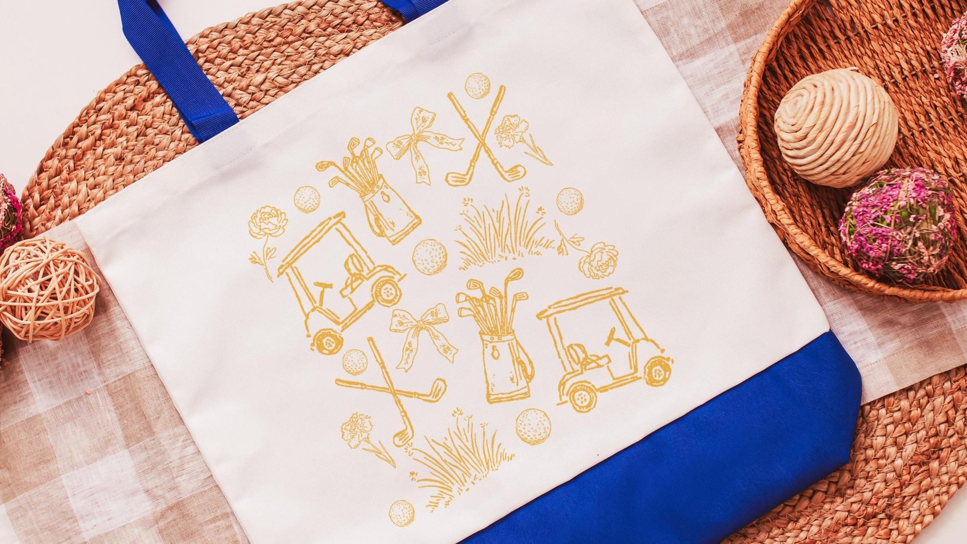 golf icons golf tote bag for cart, carolina blue golf wristlet bag for women, cute golf school spirit golf accessories for teenage girls