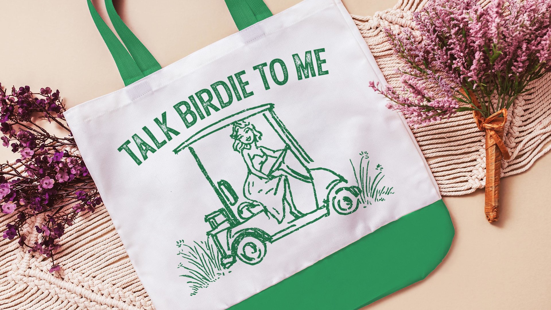 talk birdie to me golf tote bag for cart, golf Mothers Day gift for golfers, golf mom era golf wristlet for women, funny golf gifts for her