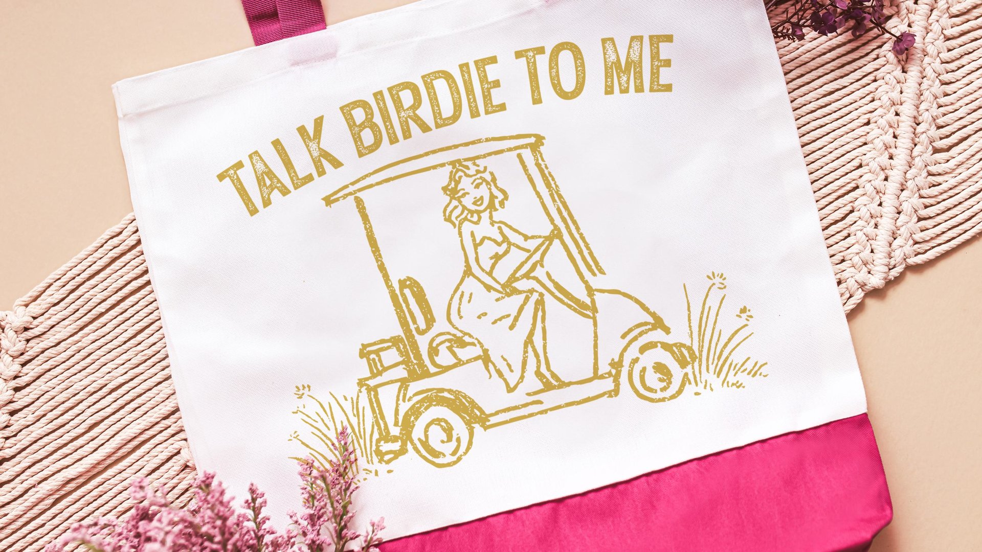 talk birdie to me golf tote bag for cart, golf Mothers Day gift for golfers, golf mom era golf wristlet for women, funny golf gifts for her