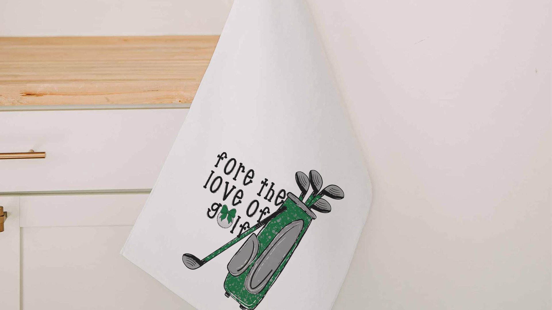 for the love of golf towel with grommet, golf mom Mothers Day gifts for golfers, golf bag accessories for women, golf coquette golf gifts