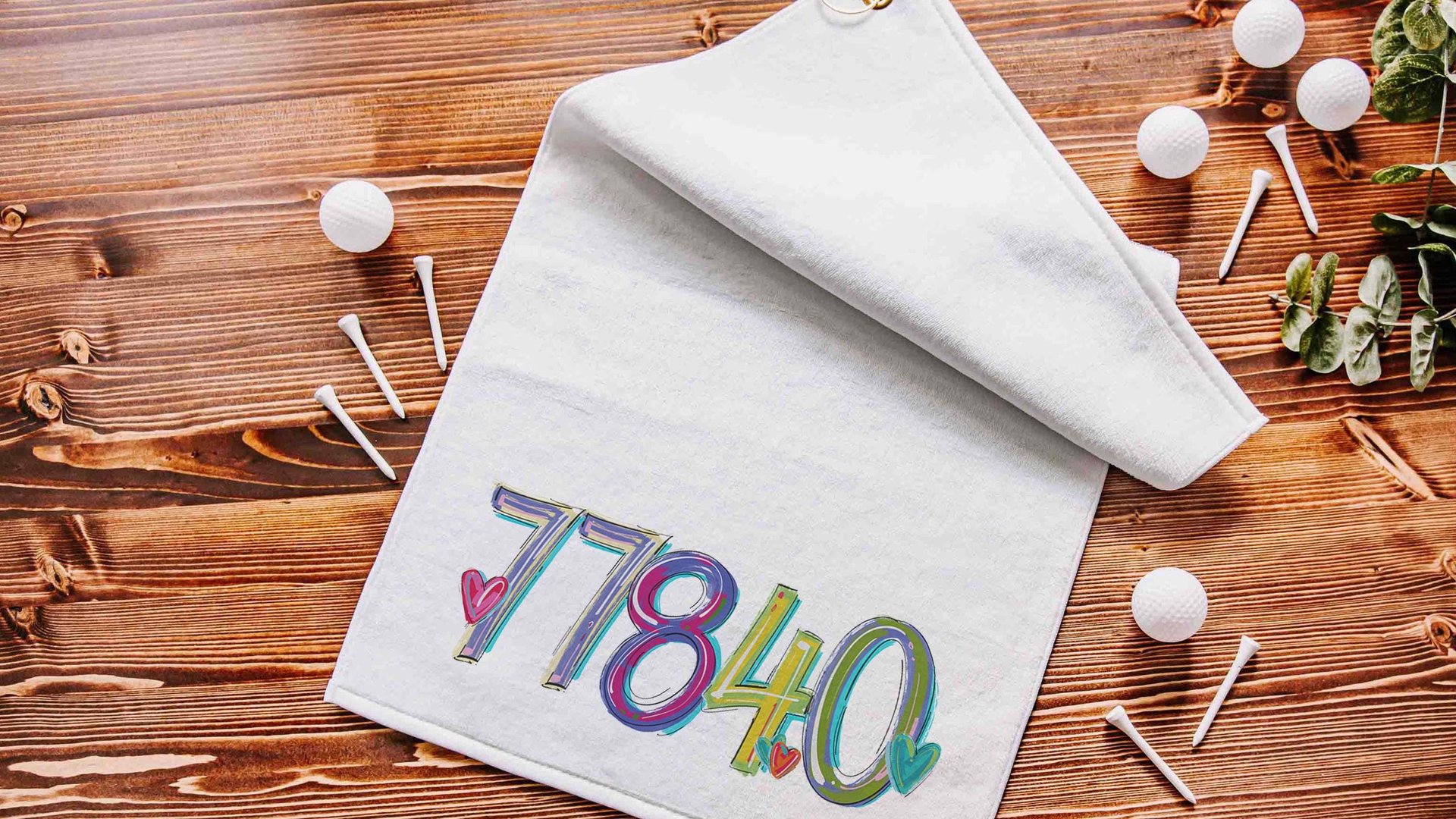 personalized golf towel with grommet, custom zip code towels golf accessories, golfing gifts for women, cute golf retirement gifts for her