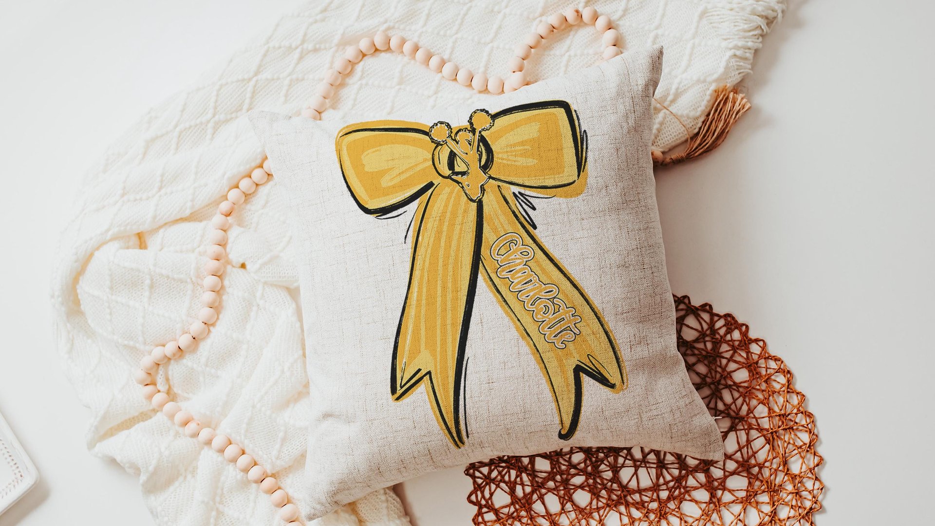 Personalized carolina blue cheer name throw pillow cover 18x18, 2026 senior night cheer gifts for teenage girls, cheer Mothers day gifts for