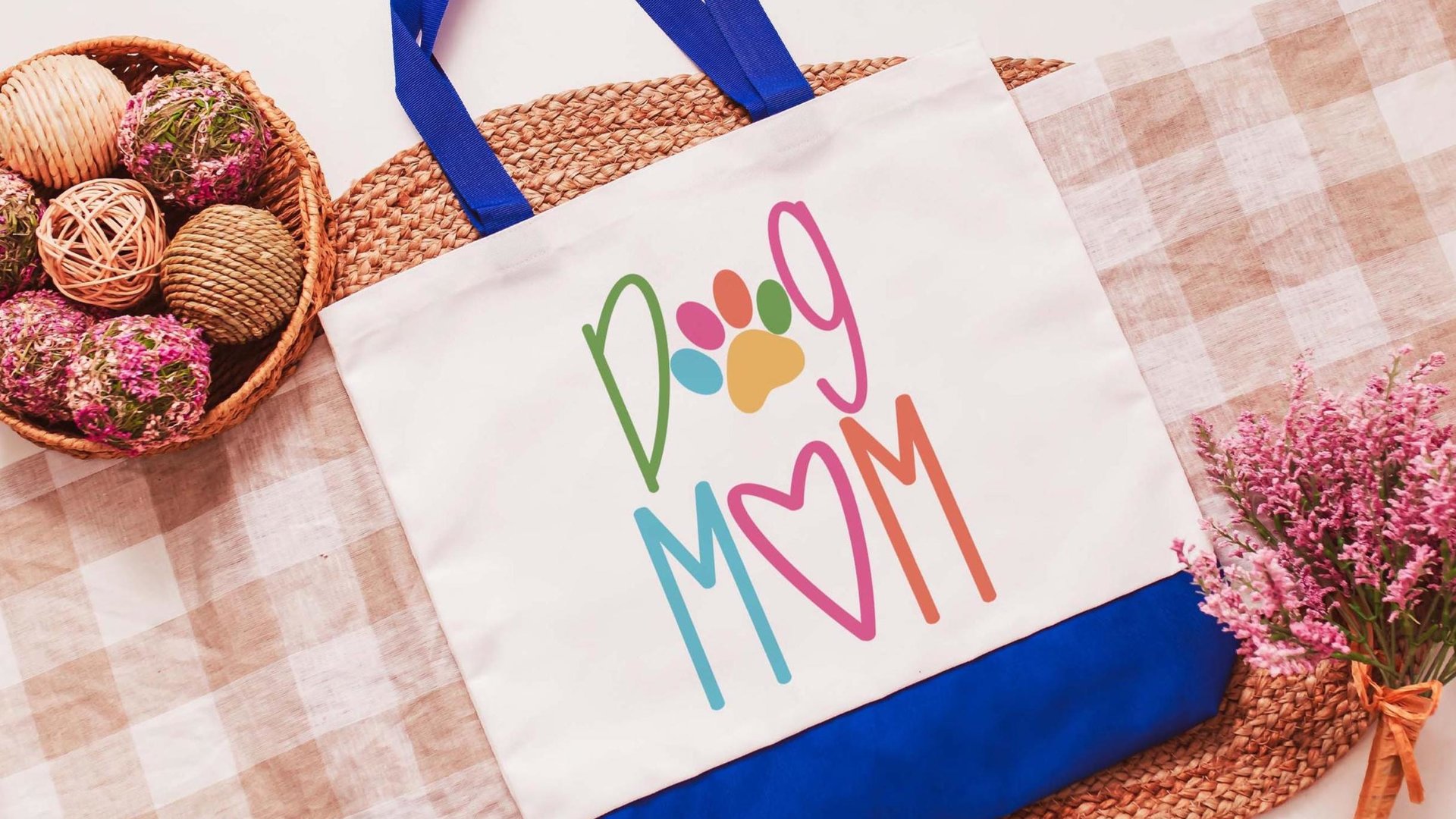 colorful cat paw print tote bag for cat lover, cat mom Mothers day gift from cat, cute tote shopping bag, trending now cat mama gifts, best