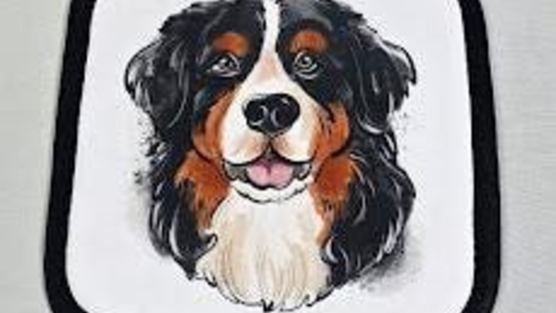 Bernese mountain dog table runner 
