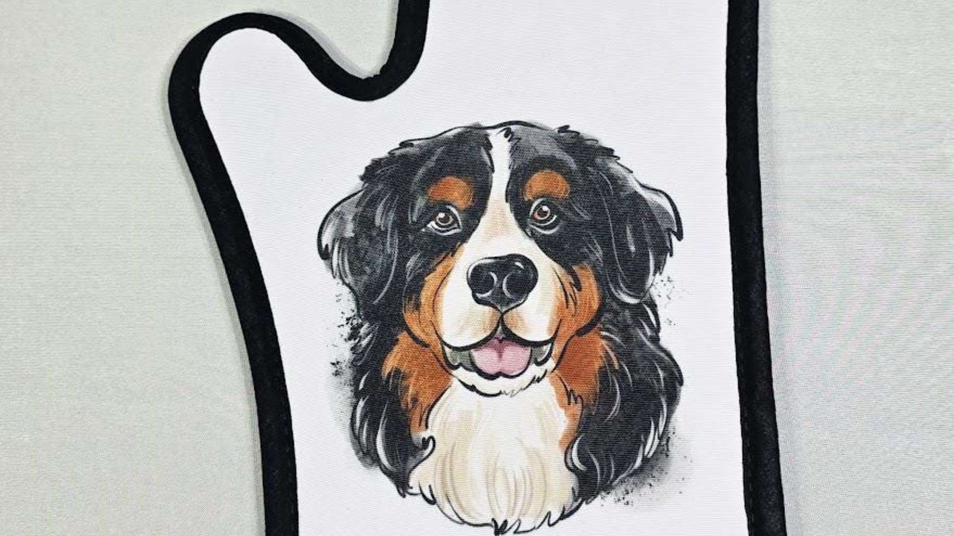 Bernese mountain dog table runner 