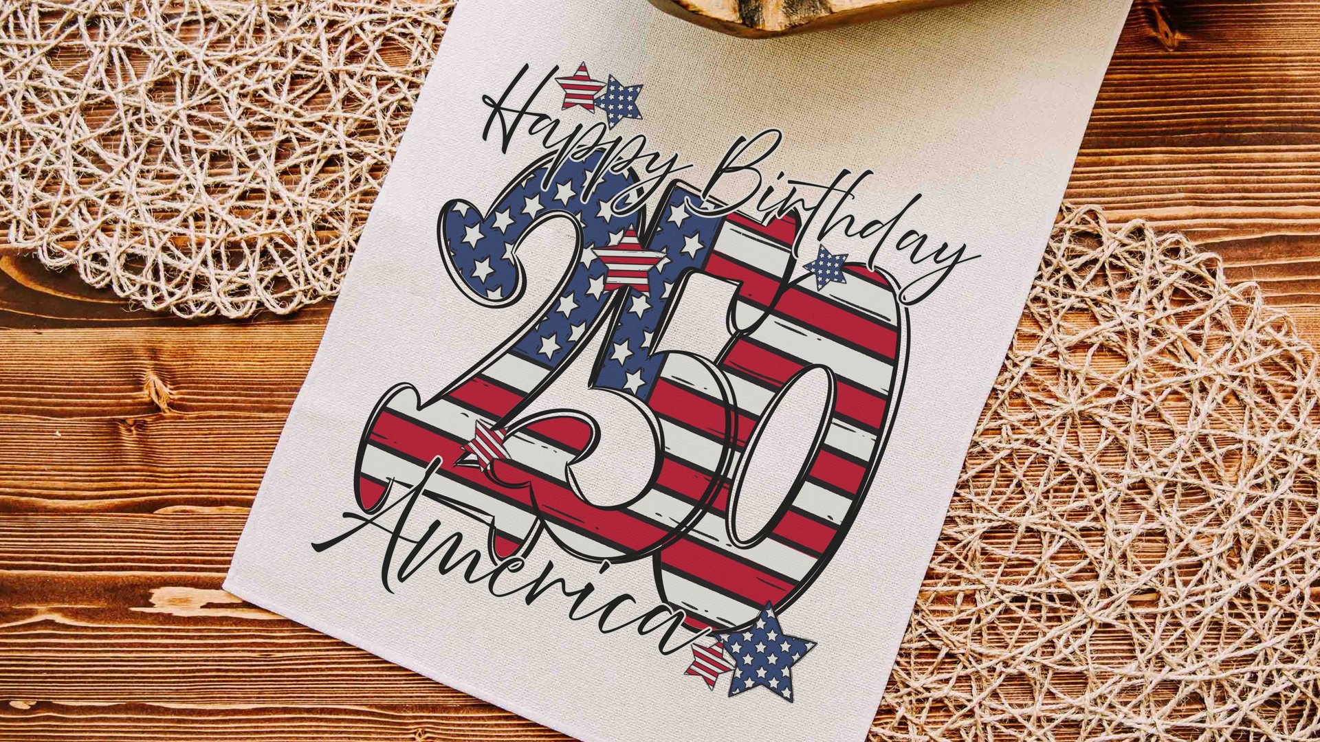 Happy birthday America pot holder & oven mitt