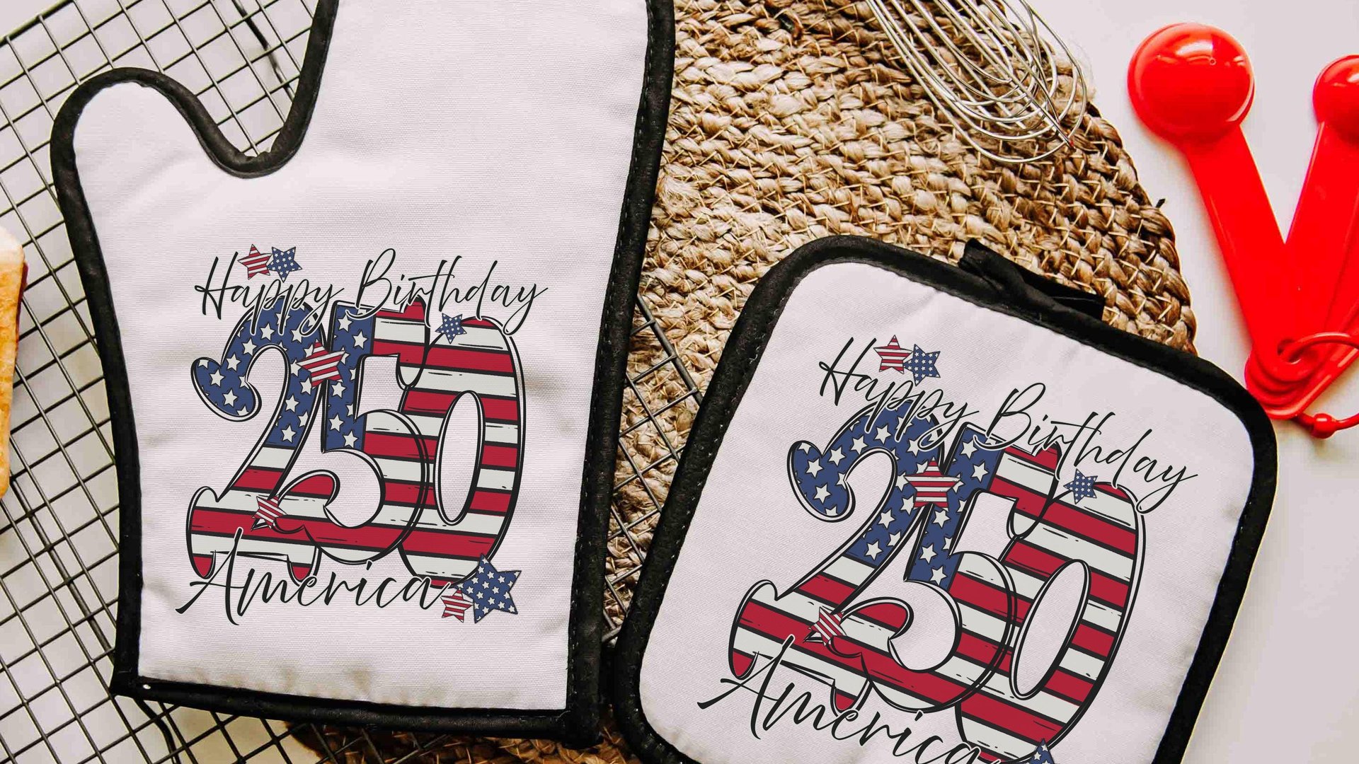 Happy birthday America table runner