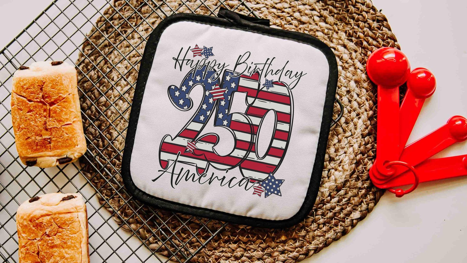 Happy birthday America table runner