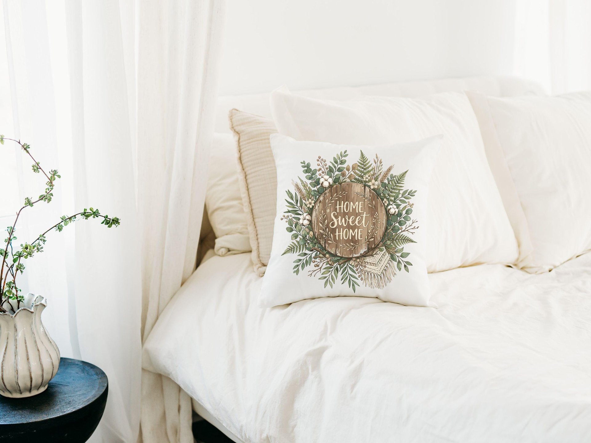 Boho home sweet home towels for kitchen