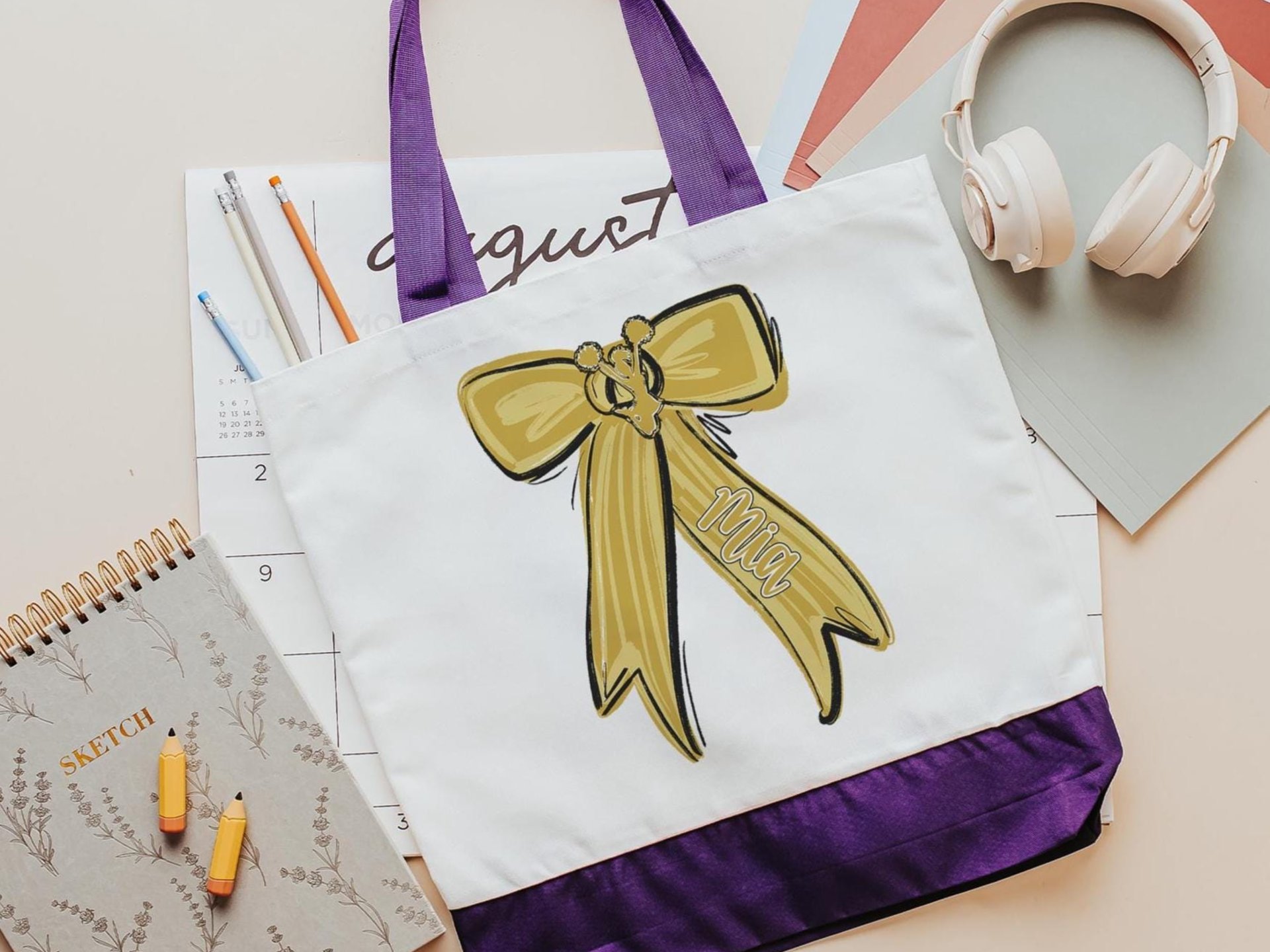 Personalized Carolina blue cheer coach tote bags for women, cheer squad gifts, name tote bag for teen girls, cheerleader gifts for girls