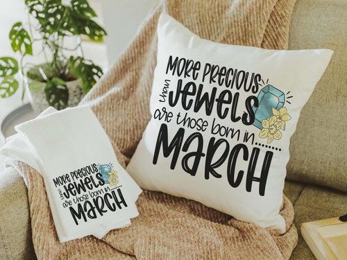 CapableByDesign more precious than jewels throw pillows and towels