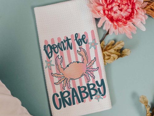 CapableByDesign don't be crabby and crab towels