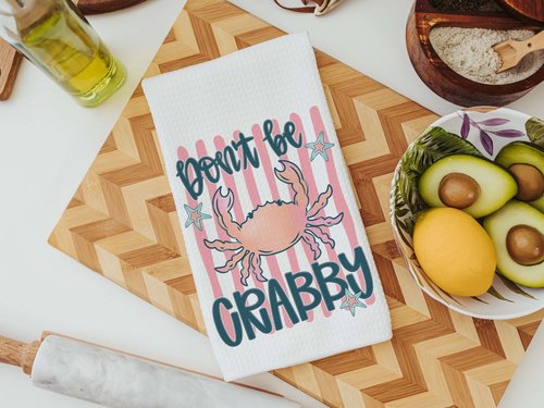 CapableByDesign don't be crabby and crab towels