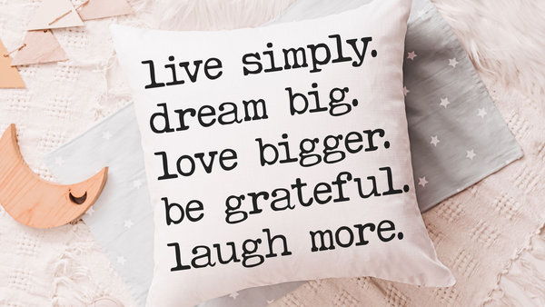 inspirational throw pillows for couch, college dorm decor for girls, gender neutral nursery pillows, unisex baby gifts, positive affirmation