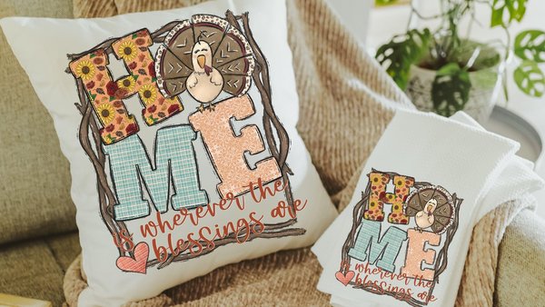 home throw pillow for couch, autumn leaves sunflower kitchen towels for fall turkey decor, Thanksgiving hostess gifts for women, new home