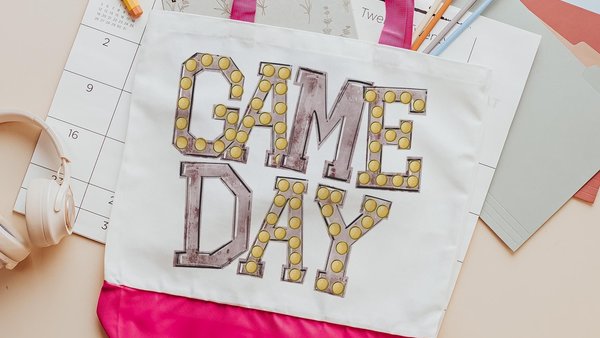 high school football game day tote bag for football mom, maroon school spirit bag for her, college football tailgate essentials, cheerleader
