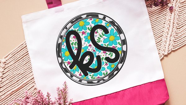 turquoise floral Kansas City tote bag for teachers, moving to Kansas gifts, Kansas Christmas gifts for neighbors, best gifts for her, flower