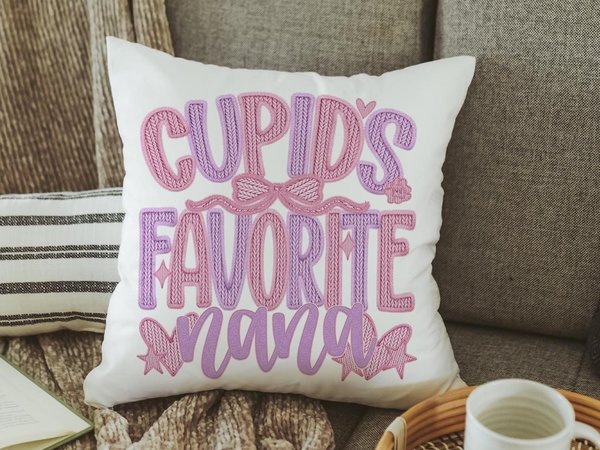 Personalized Cupid’s Favorite Valentine Throw Pillow, 18x18
