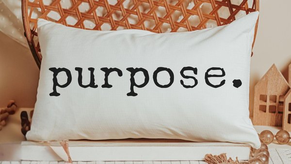 custom word of the year purpose lumbar throw pillows for couch, mantra quote decorative pillows for bed, motivational gifts for badass women