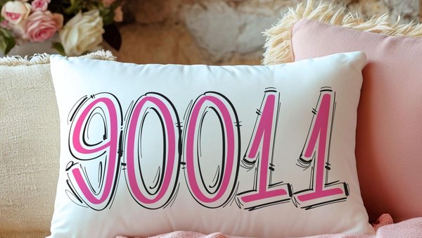 custom hot pink pillow cover 12x20, zip code pillow for couch, real estate agent gift, trendy decorative pillows, teenage girl bedroom decor