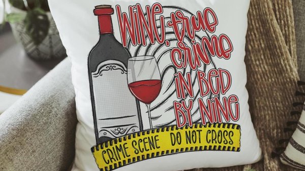 true crime detective couch division funny throw pillows for couch red wine accent pillows for sofa, home library decor, bookish merch, best