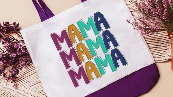 mama mama mama tote bags for moms, first time mom gifts from sister, funny mom bag for church, best gifts for her, bonus mom birthday gifts