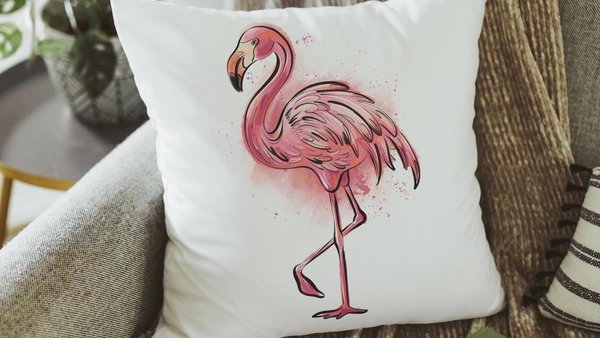 cute flamingo throw pillows for couch, coastal decorative pillow covers tropical decor, pink flamingo Christmas gifts for beach lovers, best