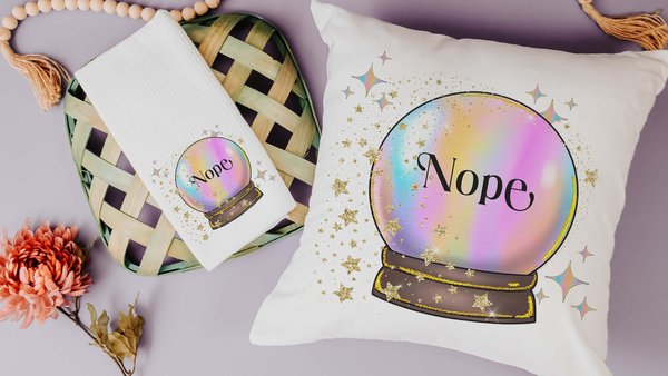 nope funny kitchen towels for gifts, custom quote pillow for bed, snarky decorative pillows for couch dorm decor for college girls, sassy