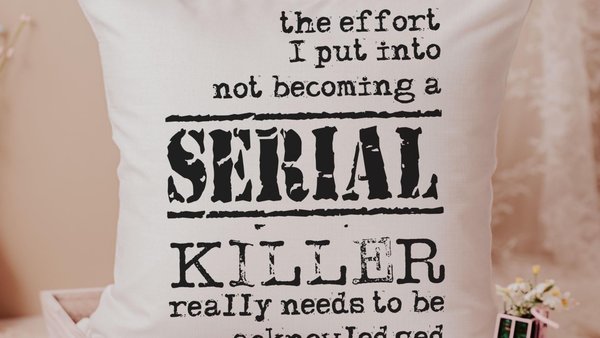 detective book reading nook pillow, dark humor gift set for best friend, serial killers and chill true crime gifts for women, funny towels