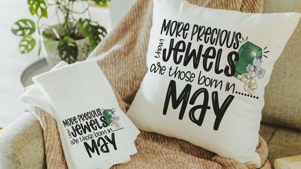 more precious than jewels Christian throw pillows for women, May gifts for daughter, Proverbs 3:15 hand towel, May birthday gift for her