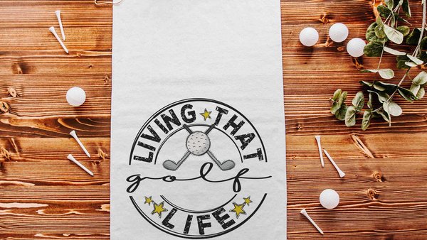 golf life golf towels with grommet, father in law fathers day gift for step dad, funny golf gifts for men, golf bag accessories golfer gifts