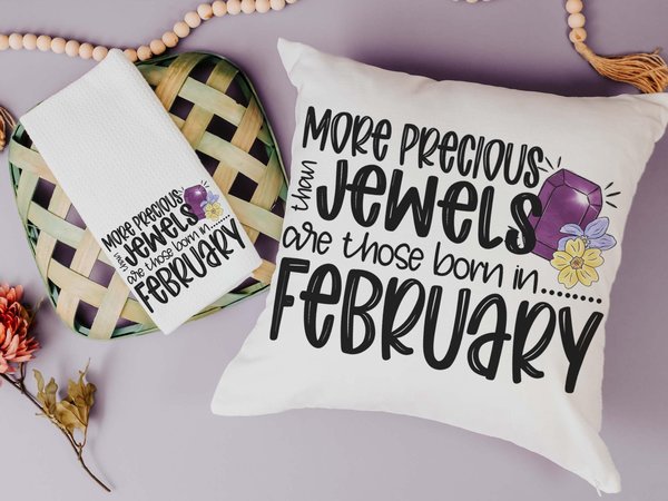 CapableByDesign more precious than jewels throw pillows and towels